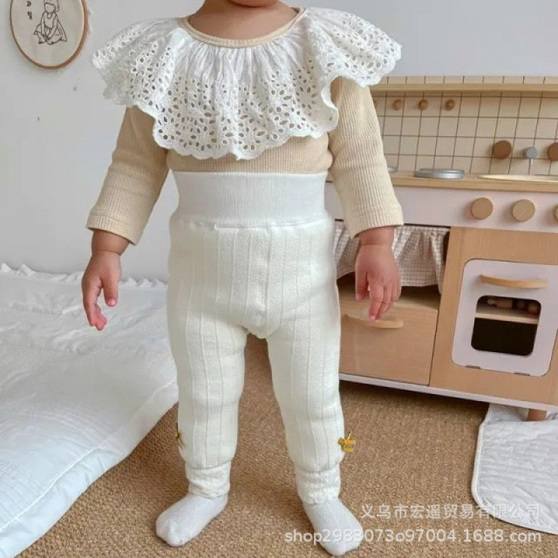 宝宝加绒打底裤秋冬棉裤