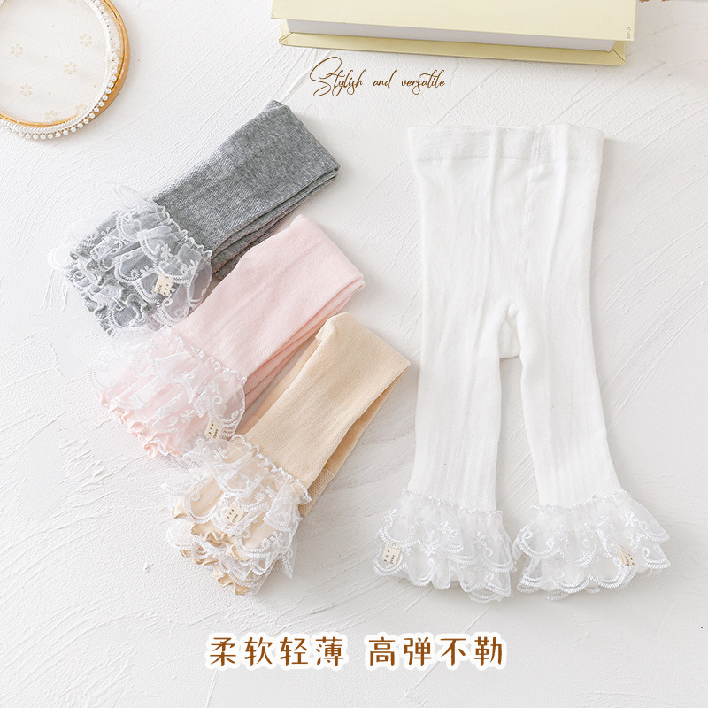 女童蕾丝防蚊七分裤25