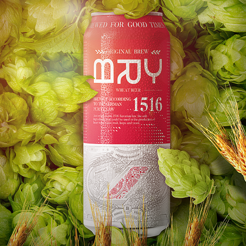 班露BRY啤酒德国原装进口啤酒小麦啤酒窖藏啤酒黑啤酒500ML4罐8罐