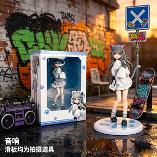 跨境爆品 甘城猫娘手办 站姿二次元制服美少女摆件 动漫少女景品