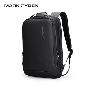 马可·莱登男士轻薄双肩包通勤笔记本电脑大容量商务休闲旅行背包