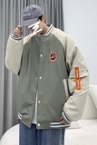 2021秋冬新款港风PU皮夹克外套情侣大码棒球服-M05，男装夹克，电商A021