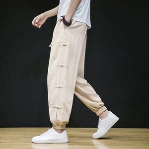 2024风夏季新款棉麻复古盘扣大码休闲男装A021-K22070-P65图片