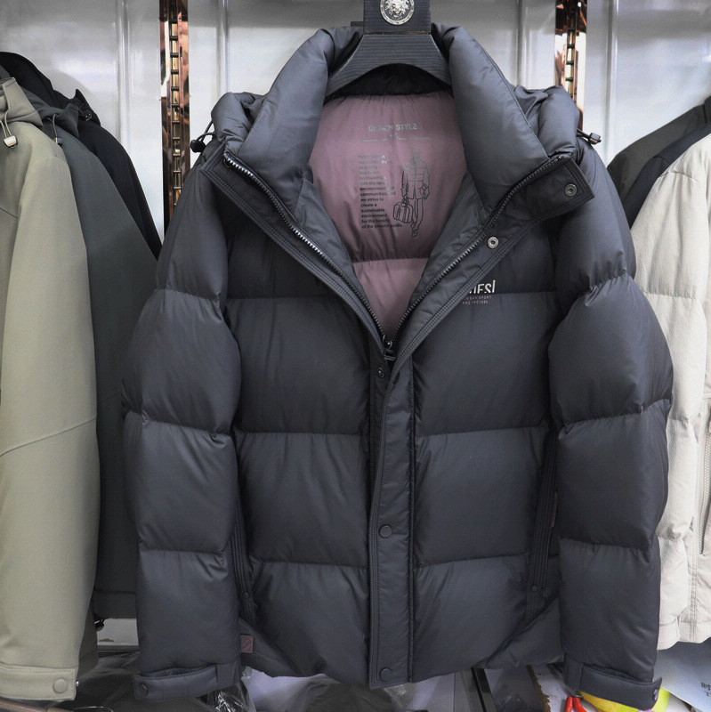 2025冬季新款杰克雄狮男装休闲男士简约百搭连帽羽绒服外套2599