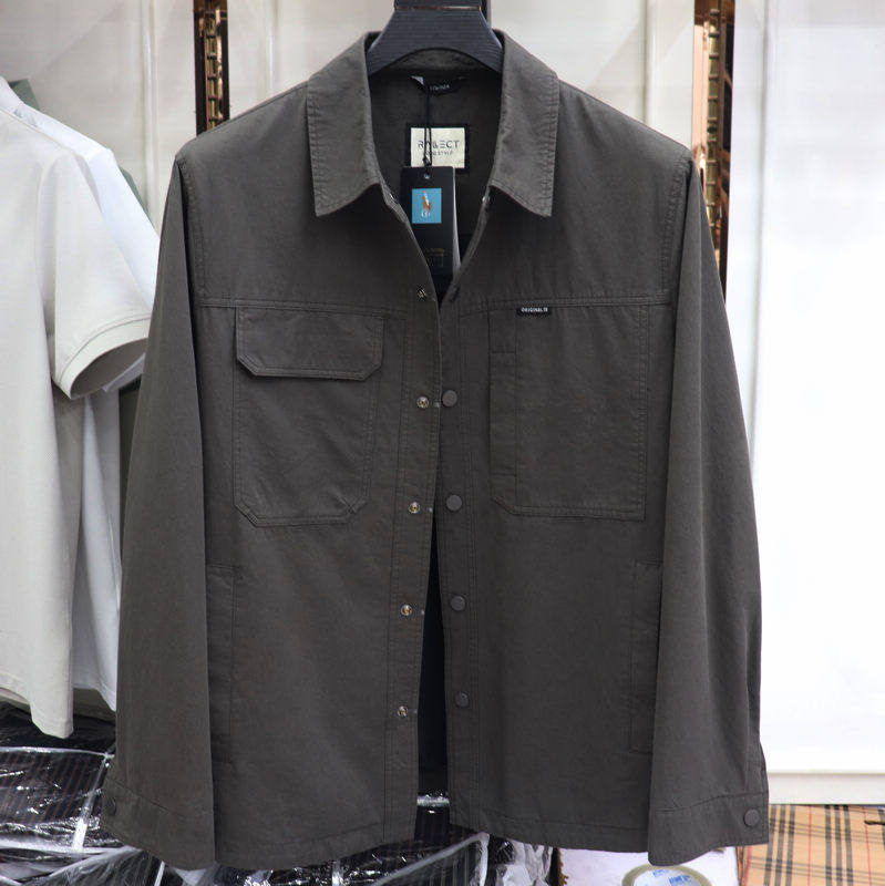 2025秋季新款杰克雄狮男装休闲男士简约百搭翻领夹克外套上衣1808