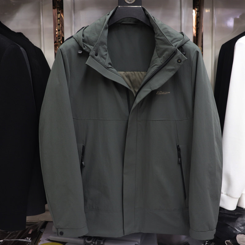 2025秋冬新款杰克雄狮男装休闲男士简约百搭脱卸帽夹克外套89816