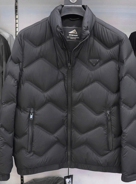 2025冬季新款卡滨杜男装休闲男士商务简约立领羽绒服外套25682