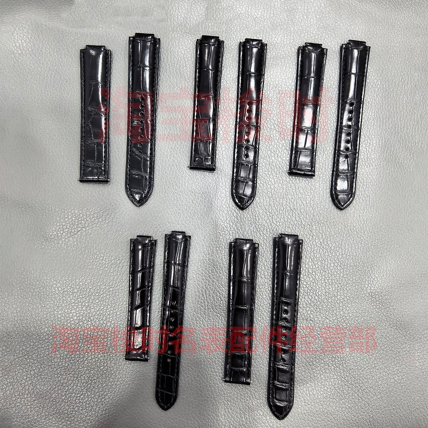 蓝气球快拆鳄鱼皮表带男女款
