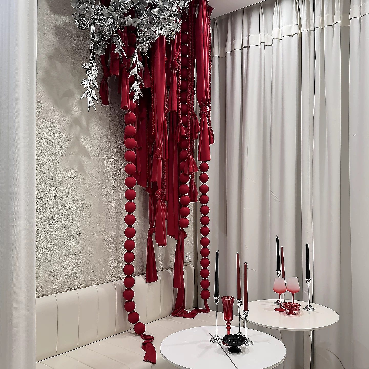 新年灯笼球串2026春节过年商场店铺氛围感场景布置道具元旦挂饰