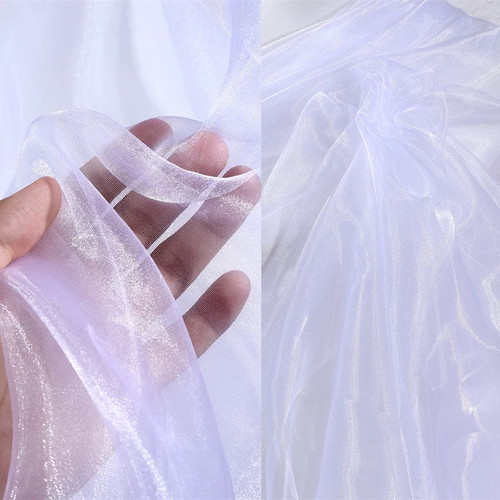 欧根纱面料透明薄软服装连衣裙纱裙纱幔婚礼背景布布料仙女纱手工