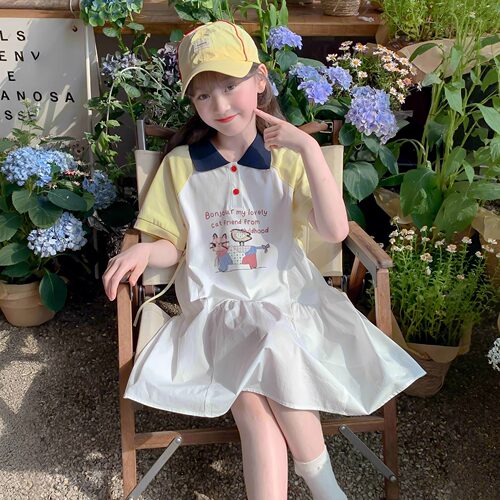 女童夏连衣裙2025新款洋气童装