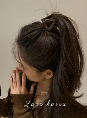 扎高马尾抓夹固定神器防塌小发夹女鲨鱼夹爪夹夹子头饰发饰发箍