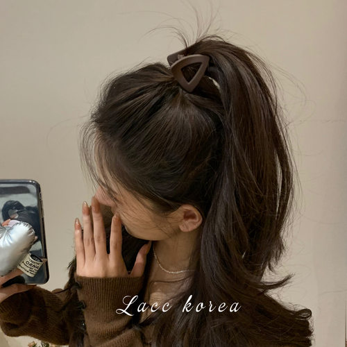 抓夹日韩磨砂镂空几何鲨鱼夹发饰