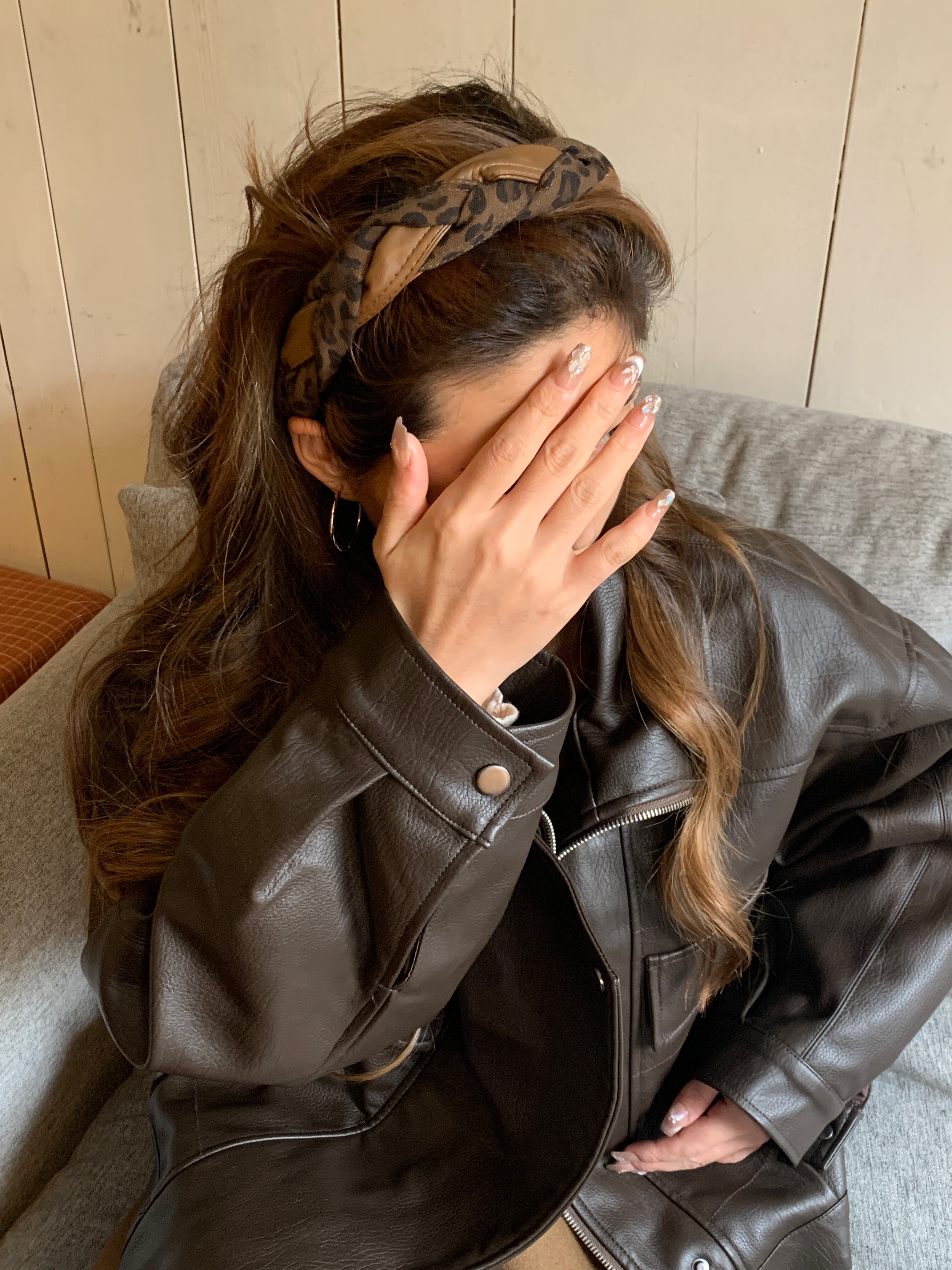 韩国豹纹2025年新款高级感麻花高级感高颅顶发箍头箍发饰头饰女