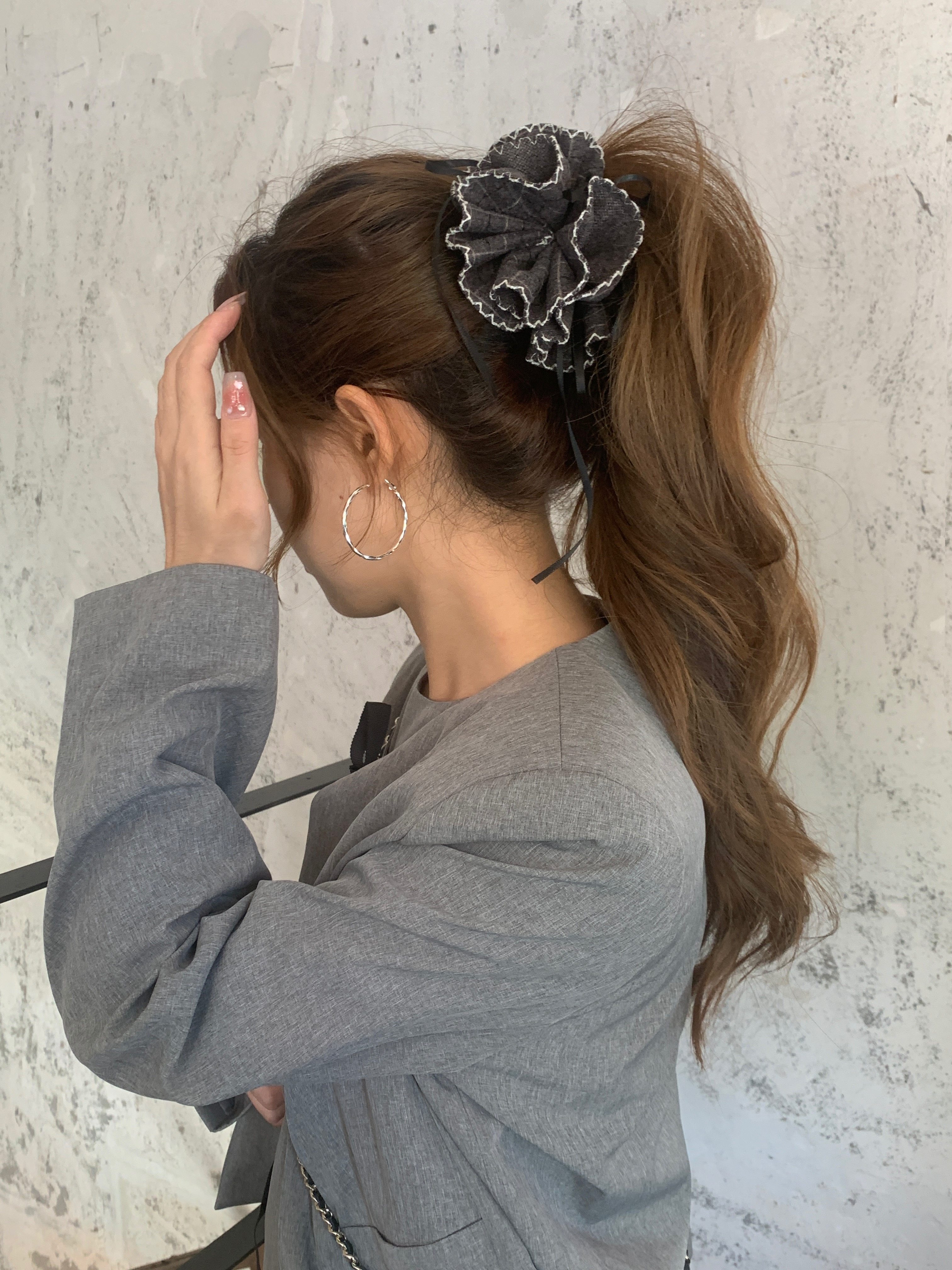 韩国进口2025新款高级感气质蝴蝶结发饰发夹后脑勺马尾夹香蕉夹