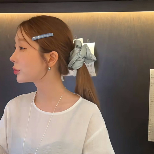 韩国缎面花苞大肠发圈2026新款韩系复古扎马尾丸子头发饰头绳女