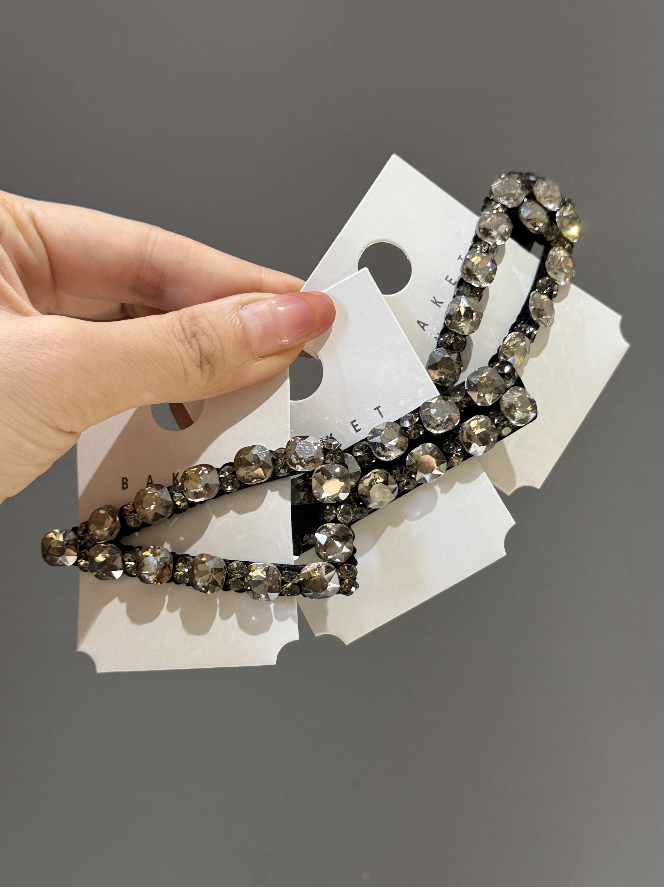 韩国东大门满钻精致边夹侧边夹发夹头饰发饰2025新款潮秋冬色系