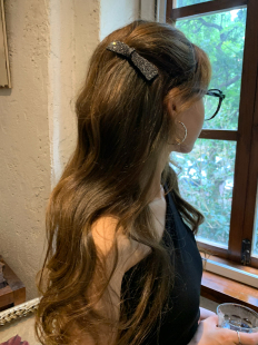 韩国满钻高级感蝴蝶结插梳2025新款轻奢侧边鸭夹刘海少女边夹齿梳