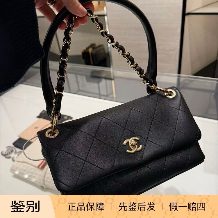 奢店代购 2026p新款正品 CHANEL/香奈儿 羊皮春夏腋下单肩口盖包