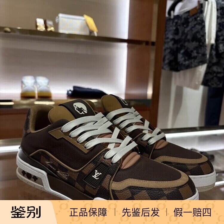 奢店2025新款 LV/路易威登 x NIGO 菲董联名TRAINER运动鞋 1AIN14