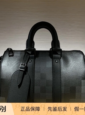 奢店代购 2025新款 LV/路易威登 KEEPALL 25 马赛克单肩包 M14919