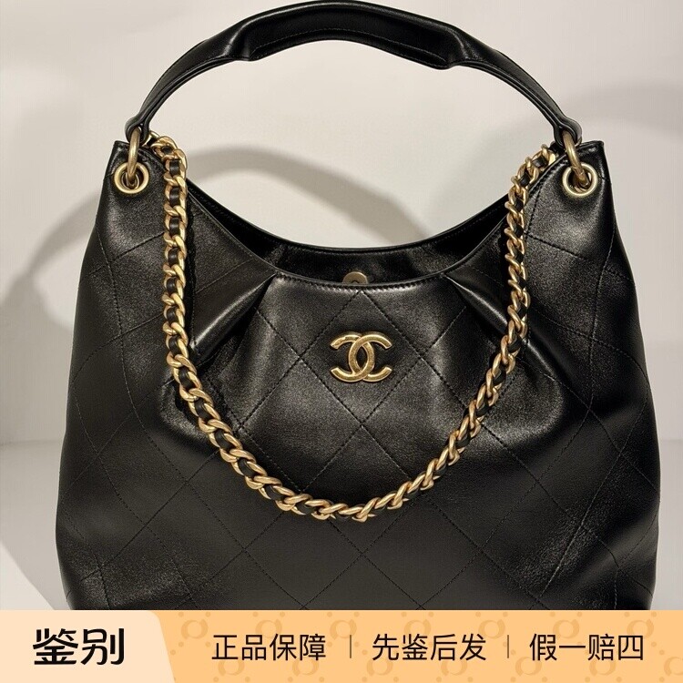 奢店代购 2026c 新款正品 CHANEL/香奈儿 麂皮牛皮小号大号嬉皮包