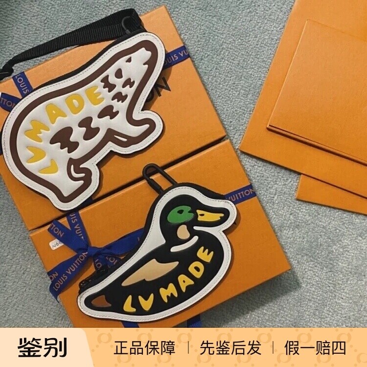 新款 奢店 LV/路易威登 NIGO限量鸭子北极熊零钱包N60388 N60387