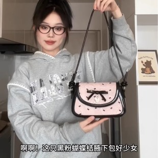 高颜值少女风蝴蝶结腋下包百搭时尚 夏季 单肩包高级感洋气斜挎包包