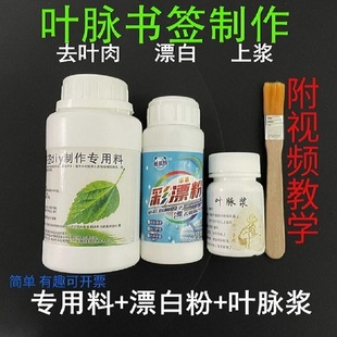 叶脉浆  树叶书签diy材料 叶脉书签制作 定制套餐 班级社团活动