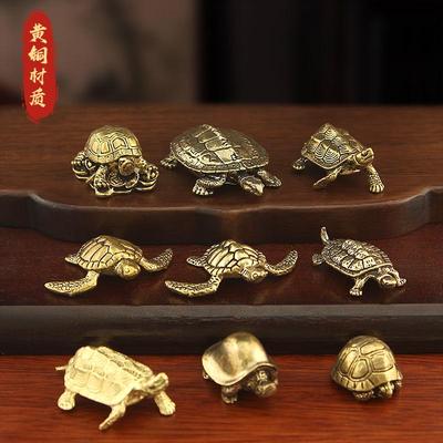 盖置实心茶宠纯铜复古