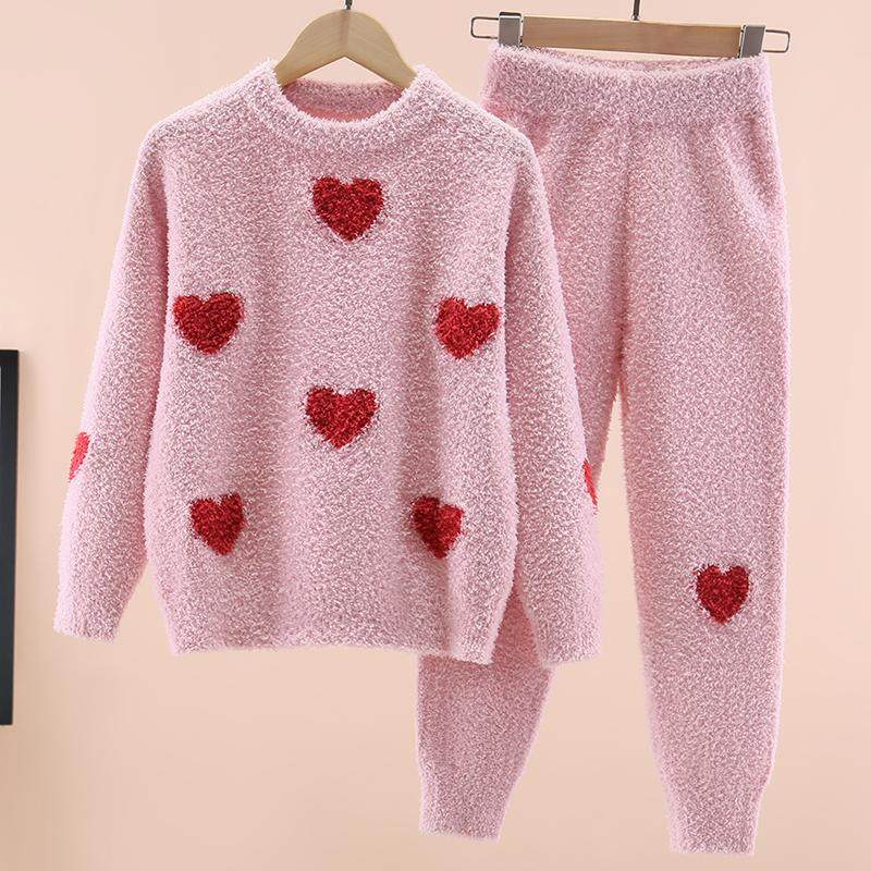 女童半边绒睡衣套装秋冬儿童珊瑚绒家居服加厚中大童装保暖两件套,童装/婴儿装/亲子装,家居服套装,淘宝优惠券,粉丝福利购,淘宝优惠卷