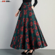 大摆裙大码 百搭碎花半身裙女高腰A字中长款 长裙子 新款 2026秋冬季