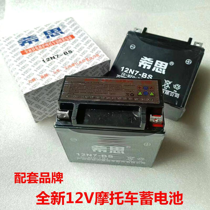摩托车电瓶12V免维护干电池