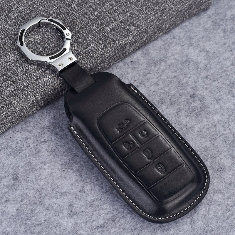 钥匙包甫昕钥匙套真皮改装饰