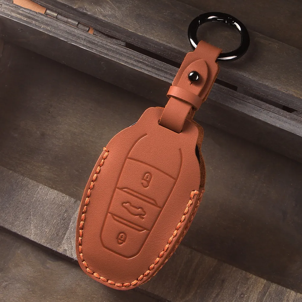 复古风真皮雪铁龙世嘉车钥匙套c3xr包c5x扣c4l凡尔赛c6爱丽舍天逸