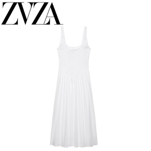 ZA 夏季新款 ZV女装 欧美风 时尚百搭款紧身胸衣式连衣裙 2804035