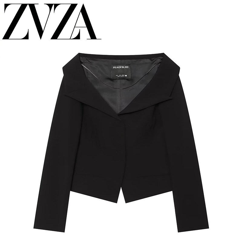 ZA 夏季新款 ZV女装 欧美风 时尚百搭简约风修身西装外套 7001085