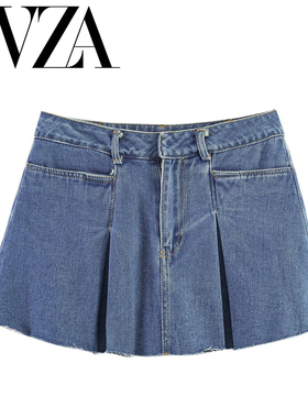 ZA 夏季新款 ZV女装 欧美风 时尚款性感辣妹短款牛仔短裙 5216064