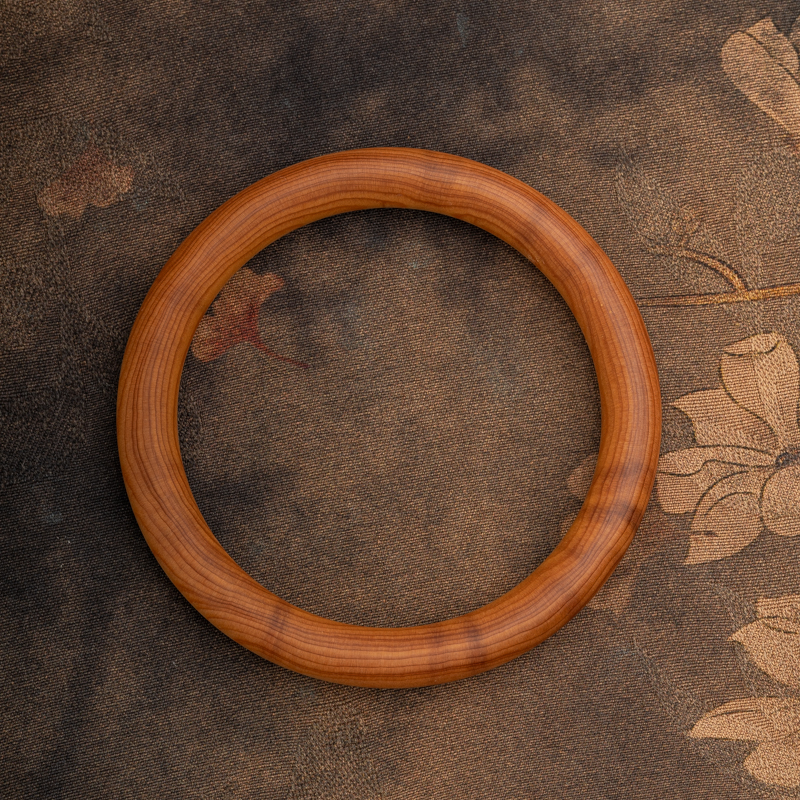 崖柏木8mm女士复古民族风贵妃手镯送女友中式古典香风礼品