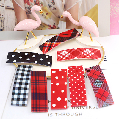 BB夹掰掰夹波点格子淑女头饰