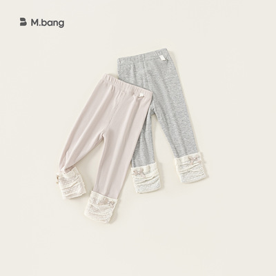 邦选童装儿童裤子春季新品拼接袜套女童打底裤中小童长裤外穿潮