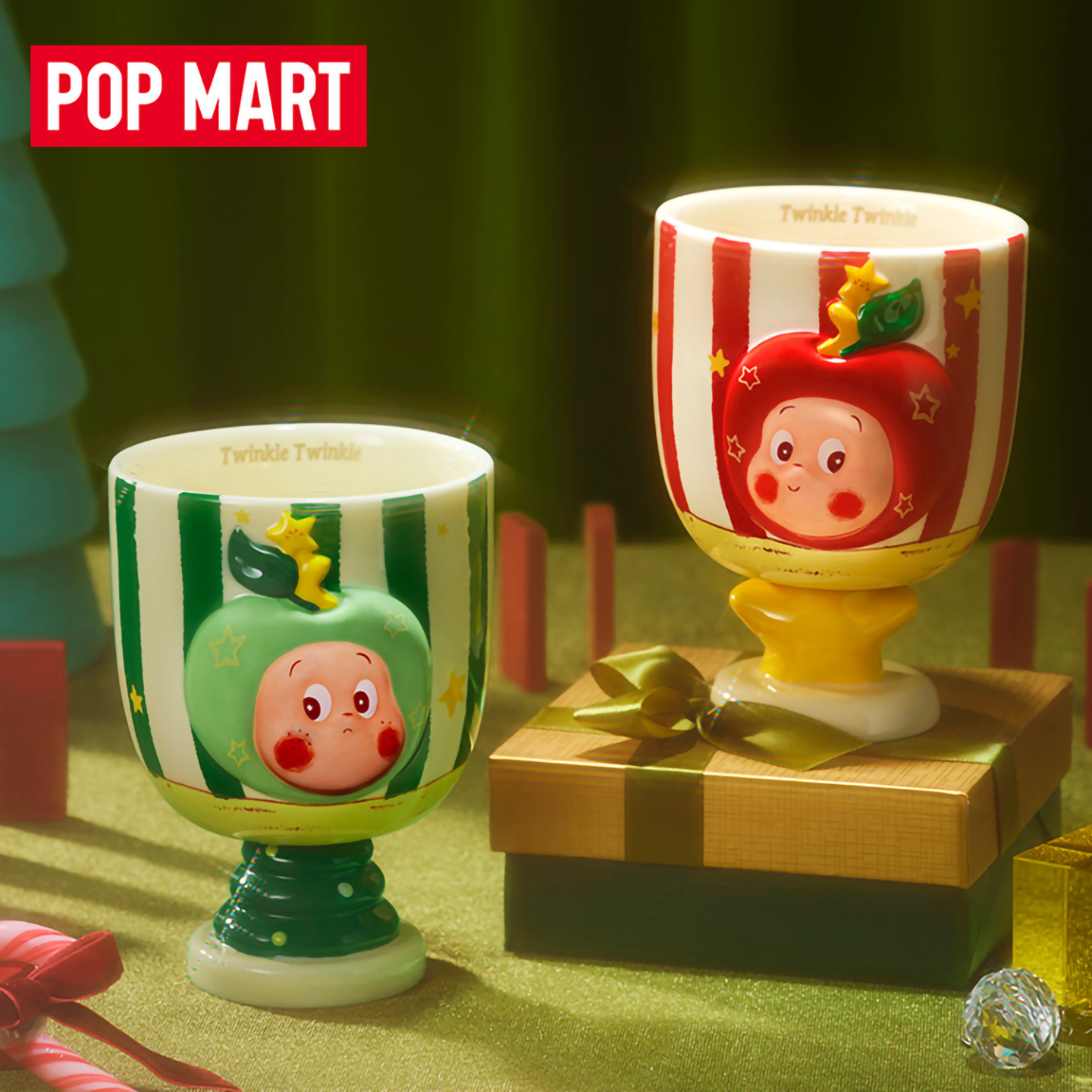 POPMART泡泡玛特你最珍贵系列星星人双杯礼盒潮玩陶瓷杯家居礼物