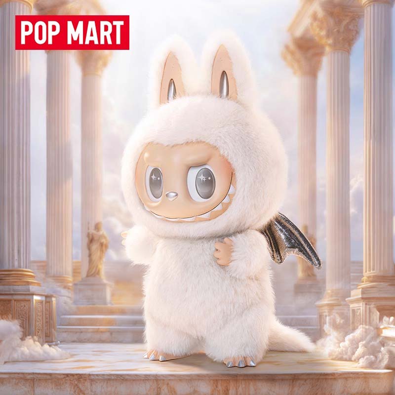 POPMART泡泡玛特拉布布大娃LABUBU大天使ANGEL IN CLOUDS搪胶公仔