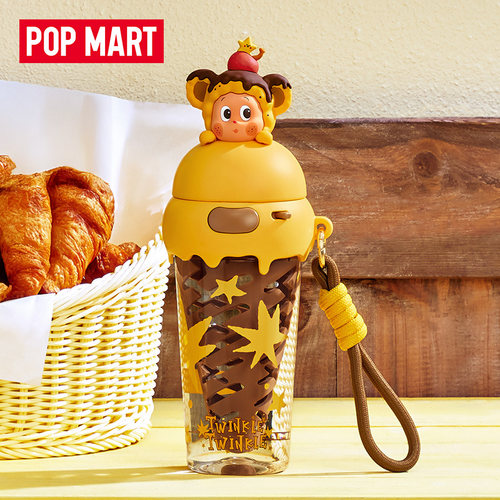 POPMART泡泡玛特星星人美味时刻系列随行杯周边礼物潮玩水杯