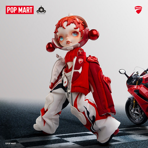 POPMART泡泡玛特SKULLPANDA×DUCATI1/6可动人偶手办潮玩摆件礼物