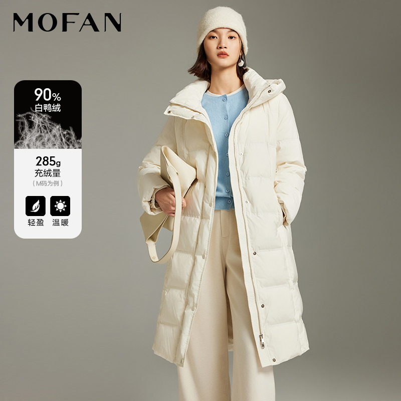MOFAN摩凡冬新款白色羽绒服