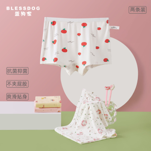 blessdog蓝狗家儿童女童平角裤四角裤竹纤维莫代尔中大童宝宝内裤