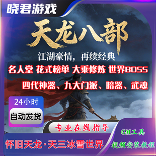 新天龙八部3单机版【新仙逸国际】经典虚拟机GM工具一键启动工具