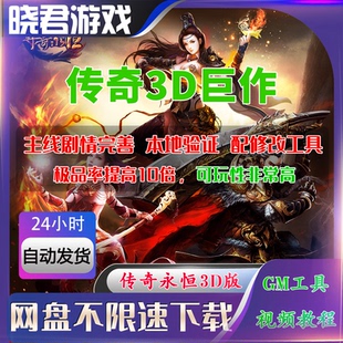 本可选带后台自动发货 6职业版 3D热血传奇单机版 游戏PC端电脑版