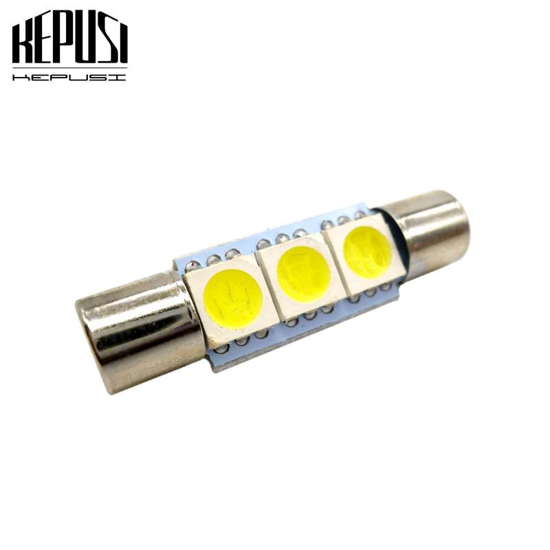 汽车LED阅读灯B6-5050-3SMD-29MM 平头双尖 ST6 车顶灯化妆灯